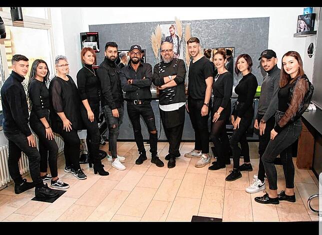 Das Team von Modern Hair und New Modern Hair in Bad Säckingen. Aktuell arbeiten nur wenige.