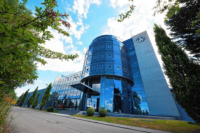 Die Firmenzentrale der Albert Weber GmbH in Markdorf (Bodenseekreis).