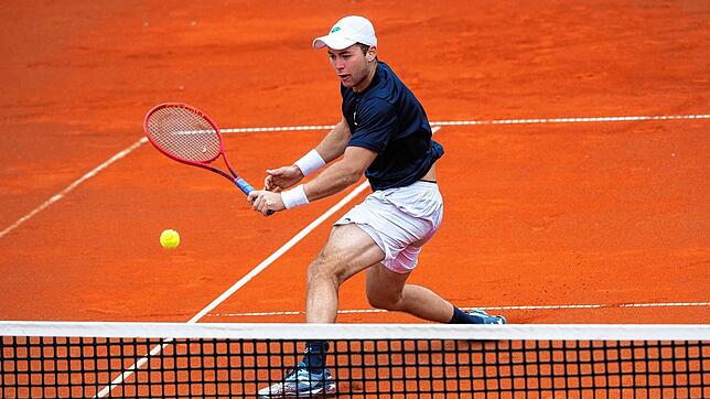 Dominik Koepfer hat beim ATP-Turnier in Madrid am Mittwoch die Chance, das Achtelfinale zu erreichen. Bild: dpa