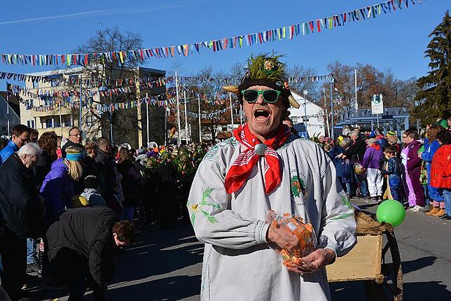 Bild 44: Bilder vom Narrentreffen der Urviecher-Zunft Bad Dürrheim: Großer Festumzug (1)
