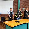 Der Angeklagte Marcel K. wird von Justizbeamten zur Urteilsverkündung in den großen Saal des Konstanzer Landgerichts geführt.