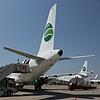 Gemania-Flieger wird man am Flughafen Friedrichshafen nicht mehr sehen. Der Flugbetrieb wurde nach der Insolvenz eingestellt. Bild: ...