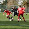 SG Marbach/Rietheim (schwarz) &ndash; FC Bad Dürrheim (rot)v.l.n.r. Luca Braig (BaDü 11), Luis Richtr (Marbach 21 am Ball), Maik ...