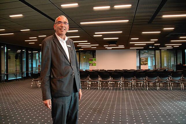 Das Kommunikationszentrum der Sparkasse Hochrhein in Waldshut war für Peter Kaiser jahrzehntelang sein Wohnzimmer.