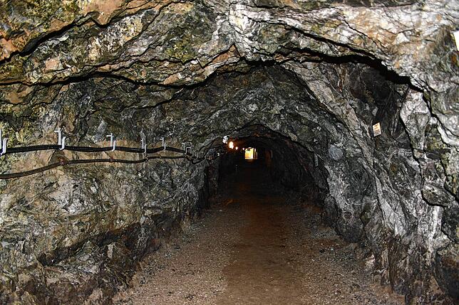 Der Tiefstollen im Bergwerk Hoffnungsstollen in Todtmoos führt in eine spannende Vergangenheit.
