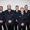 Die Freiwillige Feuerwehr Unterbränd hat frisches Blut bekommen. Markus Mattes, Oliver Wider und Pascal Bérand mit Kommandant Michael ...