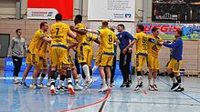 Im Hinspiel im November feierte die Mannschaft der HSG Konstanz einen 32:29-Sieg über die Wölfe Würzburg (im Bild). In diesem ...