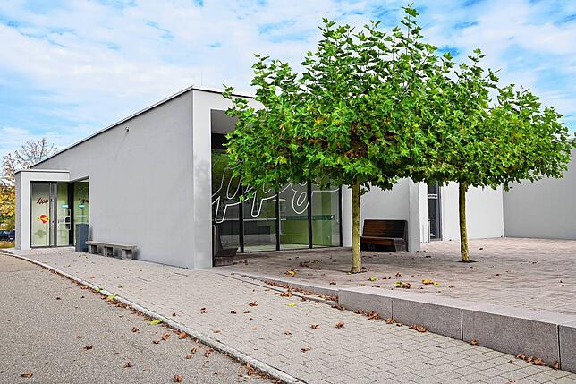 Das Kippys von außen. Künftig wird dort eine weitere Ausstellungsfläche des Kunstraums entstehen.