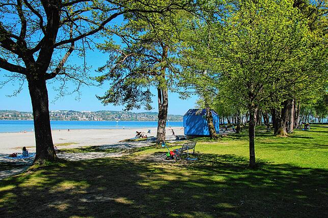Eine Augenweide: das Strandbad Dingelsdorf.