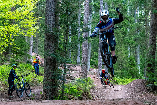 Im Mai wurde der neue Downhill-Parcours eingeweiht.