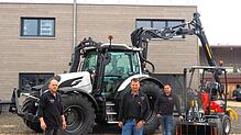 Die Inhaber der Firma MHS Service vor ihrem neuen Gebäude im Welschinger Gewerbegebiet (von links): Hubert, Markus und Patrick Speck. Zu ...