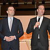 Die Fragerunden mit Gesundheitsminister Jens Spahn (links) wurden vom CDU-Bundestagsabgeordneten und Gastgeber Felix Schreiner moderiert.