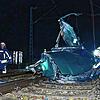 Der Kleinwagen wird am 23. Dezember 2023 durch den Zusammenprall mit der Schwarzwaldbahn vollständig zerstört. Verletzt wird dabei niemand.