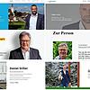 Einblicke in die Online-Auftritte der drei Görwihler Bürgermeister-Kandidaten Mike Biehler, Carsten Quednow und Daniel Stiller (von oben ...