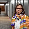 Natascha Fuchs in der Notunterkunft am Berufsschulzentrum in Friedrichshafen. Kapazitäten gibt es nahezu keine mehr.