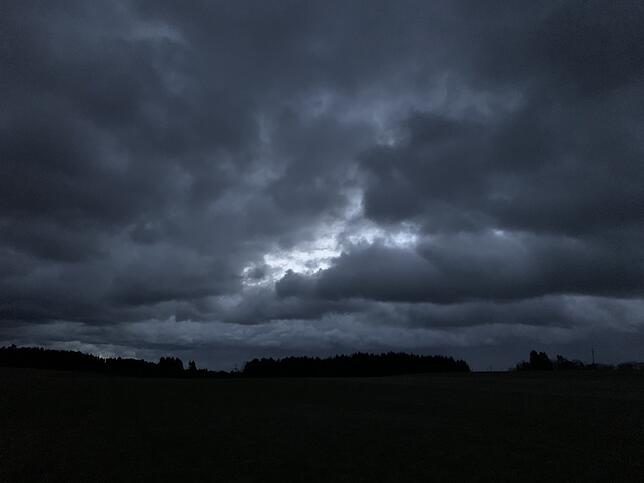 Sturm Sabine: Aufnahmen beim Funkmast bei Jungholz (Rickenbach) am Montagmorgen gegen 7.30 Uhr.