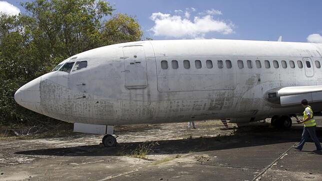 Die frühere Lufthansa-Maschine "Landshut" wird in Fortaleza, Brasilien, vor dem Transport nach Deutschland zerlegt. Sie soll künftig im ...