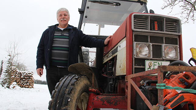 Beispiel für Nachhaltigkeit: Den Traktor kaufte Wilfried Jergs Vater 1986 &ndash; weil er wusste, dass der Sohn den Betrieb weiterführt.