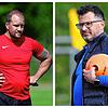 Zufriedene Bezirksliga-Trainer: Steffen Keller (links) vom FC Bodman-Ludwigshafen und Alessandro Paolantonio vom SV Orsingen-Nenzingen.
