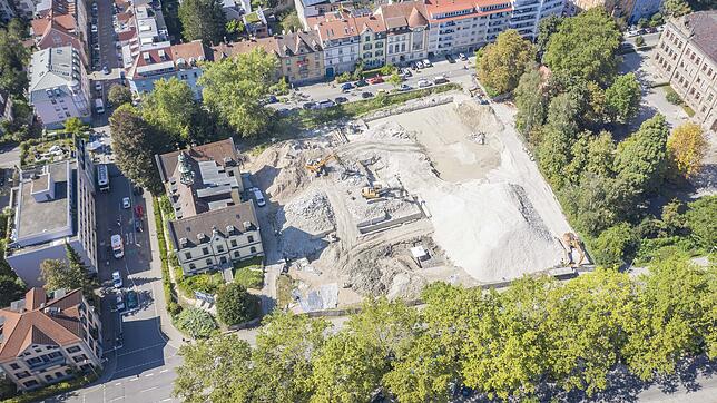 Bild : Wie steht es eigentlich um die Baustelle Laubenhof? Wir zeigen Ihnen die Arbeiten mit exklusivem Videomaterial aus der Luft