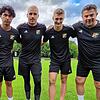 Neue Kräfte: Trainer Michael Hagmann (links) und Co-Trainer Oliver Neff (rechts) vom SV 08 Laufenburg freuen auf die Neuzugänge Muhammed ...
