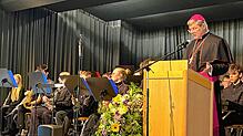 Machte Hoffnung auf das Heilige Jahr 2025: Erzbischof Stephan Burger bei seiner Neujahrsansprache im Villinger Münsterzentrum.