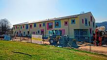 Fast fertig: Die Campus-Kita soll im Mai eröffnet werden. Zuvor muss noch nachgebessert werden.