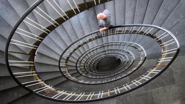 Die längste Wendeltreppe der Welt hat insgesamt 1520 Stufen.