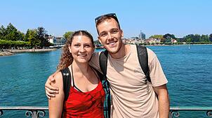Die Freunde Helena Dörner und Marc Ebert aus Mainz besuchen eine gemeinsame Freundin in Konstanz. Sie wären ohnehin an den See gekommen, ...