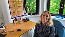 Am bisherigen Arbeitsplatz in Schopfheim: Lena Zacheus. Foto: Wolfgang Grether