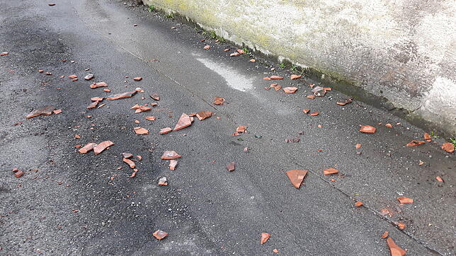 Am Zähringerplatz fegte der Sturm Ziegel vom Dach.