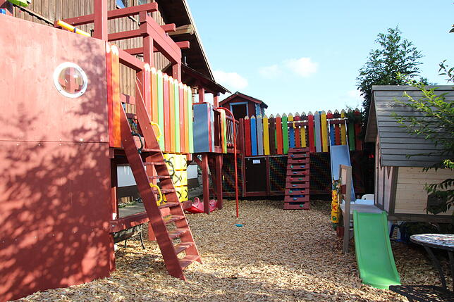 Der Spielplatz wurde von Josef Winterhalter selbst gebaut.