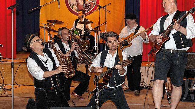 Luddi-Konzert in Heiligenberg im 22. April 2023. Von links: Christoph Dörflinger, Simon Frommherz, Thilo Rebmann, Manuel Dörflinger, ...