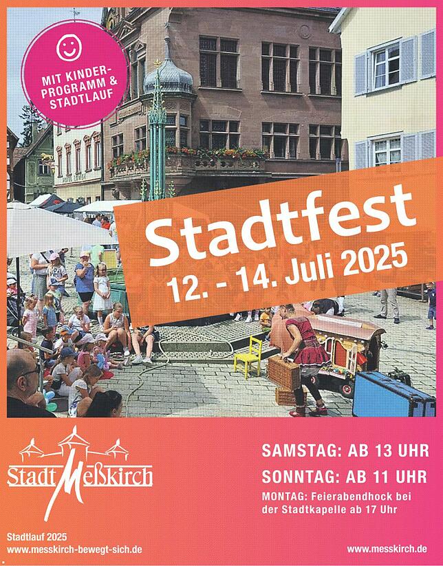 Bild 1: Stadtfest Messkirch: Im „Städtle“ geht es drei Tage rund