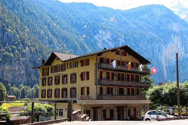 Das Hotel Staubbach ist eines von vielen Hotels in Lauterbrunnen.