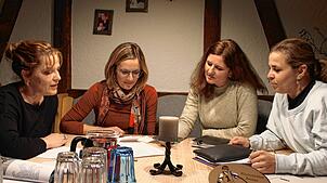 Wo viel Spaß ist, steckt viel Arbeit drin. Diese wird von (von links) Daniela Maier, Claudia Strittmatter, Tanja Strittmatter, Sabrina ...
