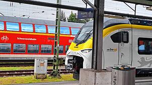 Züge vom Typ Mireo (hier am Bahnhof Offenburg) sollen ab Ende 2027 auch auf der Hochrheinbahn fahren.