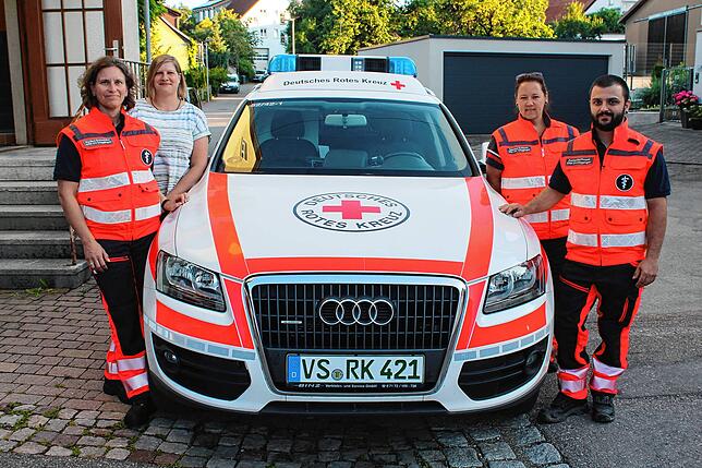 Sie sind die Dögginger „Helfer vor Ort“: Nadine Schneider, Mirjam Holtkemper, Sabrina Ketterer und Daniel Hoffmann. Auf dem Bild fehlt ...