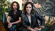 Sängerin Stefanie Kloß und Schlagzeuger Andreas Nowak von Silbermond, hier Anfang Juni anlässlich der Veröffentlichung ihres neuen ...