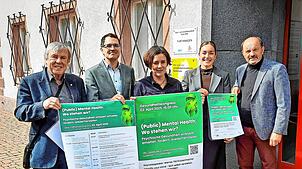 Laden zum Gesundheitskongress am Mittwoch, 2. April, ab 16 Uhr ein (von links): Heinz Sauerburger (Pro HFU), Hatem Saleh ...