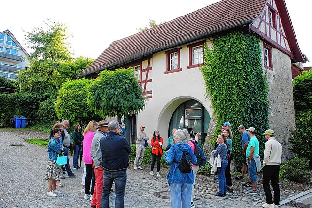 Der historische Rundgang durch Bodman führt auch am Torhaus, dem ältesten erhaltenen Gebäude des Dorfes, vorbei.