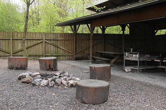 Der Grillplatz in Kluftern.