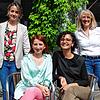 Solidarität zeigen Laura Sanchez von links, Natia Diasamidze, Safiye Büsra Gemici und Regina Brütsch bei der Arbeiterwohlfahrt in Singen.