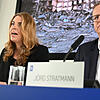 Thelse Godewerth (links) und Jörg Stratmann bei der Pressekonferenz.