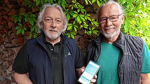 Norbert Schmitz (links) und Martin Denz sind die Köpfe hinter dem Projekt und Verein „Zeittauschen“.