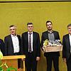 Johannes Stegmaier wird in sein Amt als Rektor der Waldtorschule in Waldshut eingeführt. Von links: Konrektor Simon Dobrodolac, ...