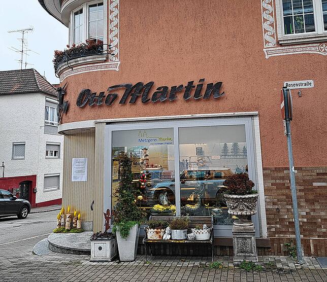 Weihnachtlich geschmückt: Auch nach der Insolvenz macht die Metzgerei Martin in Donaueschingen weiter. Allerdings mit einem ganz neuen ...