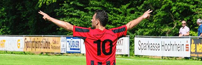 Historisch: Francesco Melina erzielte das letzte Tor in der Vereinsgeschichte des FC Eintracht Stetten. Sein 1:0-Siegtreffer gegen den ...