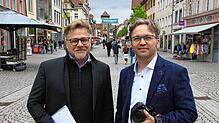 Zwei neue Gesichter in der Villinger Lokalredaktion: Stephan Freißmann (rechts) hat zum 1. Mai die Leitung übernommen. Markus Schmitz ...