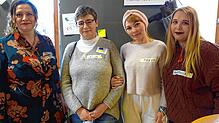 Silke Padova, Leiterin des Kinder- und Jugendreferats, leitete am Sonntag den Helferkreis. Die Ukrainerin Elena Korocencev, die schon ...